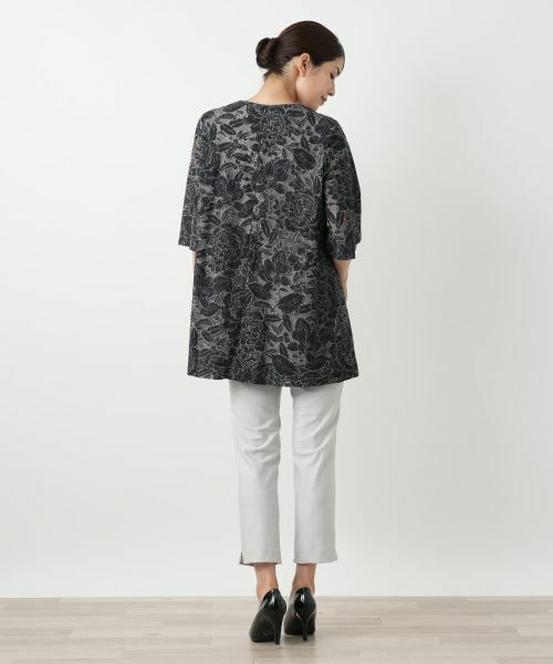 Leilian / レリアン シャツ・ブラウス | 刺繍クルーネックブラウス | 詳細3