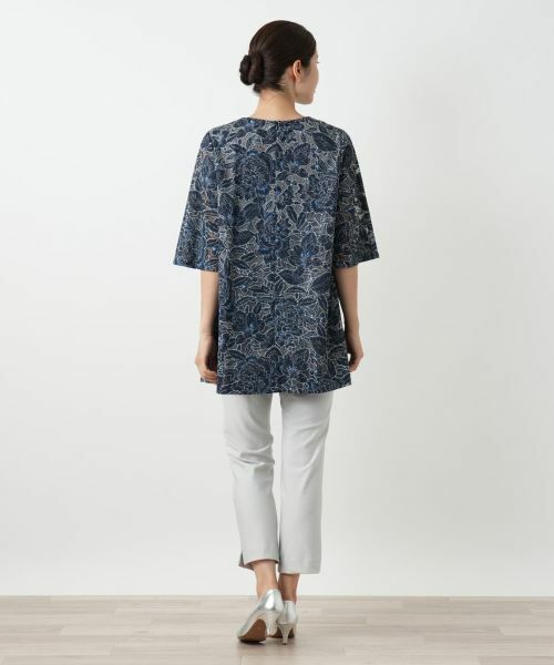 Leilian / レリアン シャツ・ブラウス | 刺繍クルーネックブラウス | 詳細6