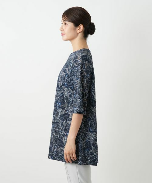 Leilian / レリアン シャツ・ブラウス | 刺繍クルーネックブラウス | 詳細8