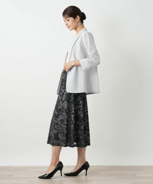 Leilian / レリアン ミニ・ひざ丈スカート | フラワー刺繍スカート | 詳細2