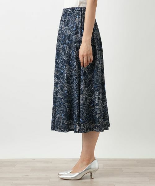 Leilian / レリアン ミニ・ひざ丈スカート | フラワー刺繍スカート | 詳細8