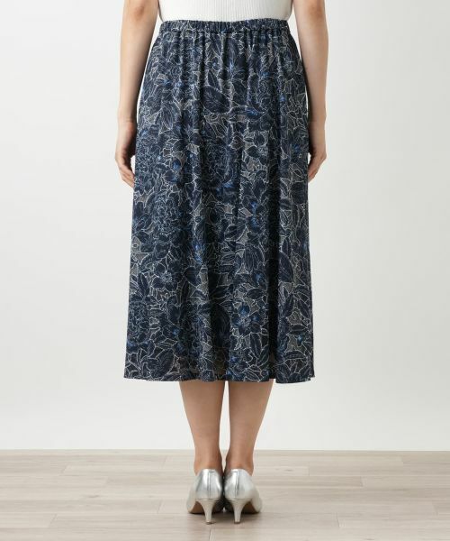 Leilian / レリアン ミニ・ひざ丈スカート | フラワー刺繍スカート | 詳細9