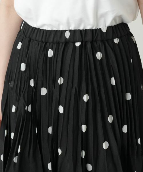 Leilian / レリアン ロング・マキシ丈スカート | ドットプリーツスカート | 詳細10
