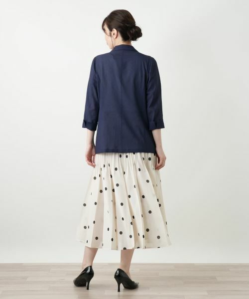 Leilian / レリアン ロング・マキシ丈スカート | ドットプリーツスカート | 詳細3