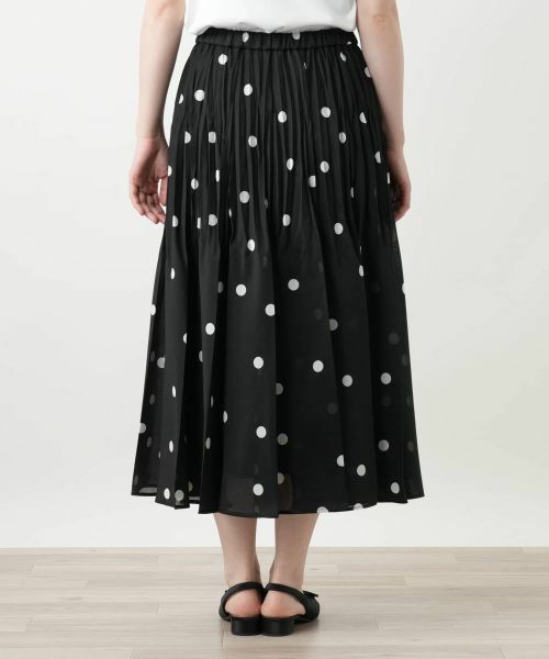 Leilian / レリアン ロング・マキシ丈スカート | ドットプリーツスカート | 詳細9