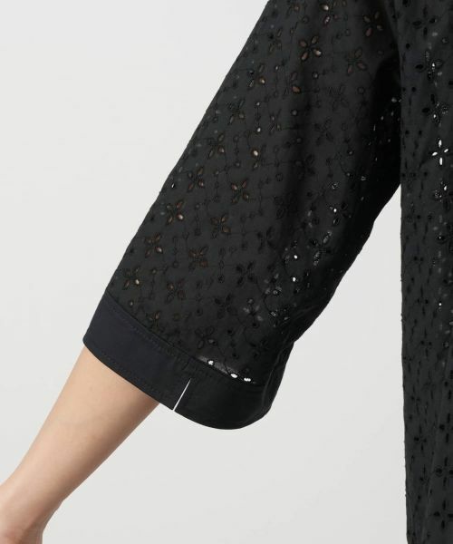 Leilian / レリアン シャツ・ブラウス | カットワーク七分袖ブラウス【Leilian WHITE LABEL】 | 詳細13