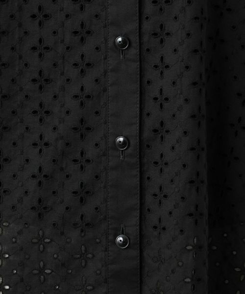 Leilian / レリアン シャツ・ブラウス | カットワーク七分袖ブラウス【Leilian WHITE LABEL】 | 詳細15