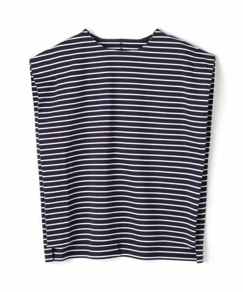 Leilian / レリアン カットソー | ボーダーノースリーブカットソー【Leilian WHITE LABEL】 | 詳細17