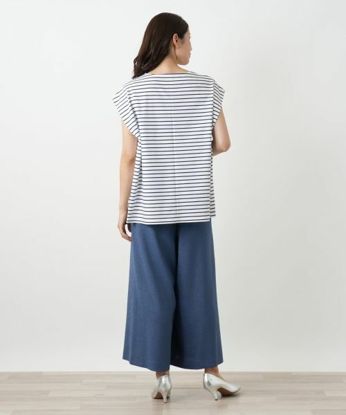 Leilian / レリアン カットソー | ボーダーノースリーブカットソー【Leilian WHITE LABEL】 | 詳細3