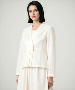 Leilian / レリアン テーラードジャケット | ノーカラージャケット