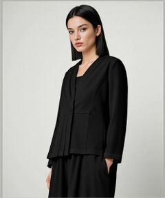 Leilian / レリアン テーラードジャケット | ノーカラージャケット