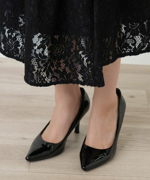 Leilian / レリアン ミニ・ひざ丈スカート | カギ編みレーススカート | 詳細9