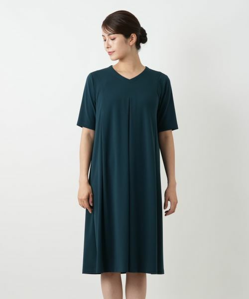 Leilian / レリアン ドレス | 洗えるVネックフレアワンピース【Leilian WHITE LABEL】 | 詳細10