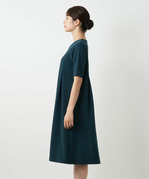 Leilian / レリアン ドレス | 洗えるVネックフレアワンピース【Leilian WHITE LABEL】 | 詳細11
