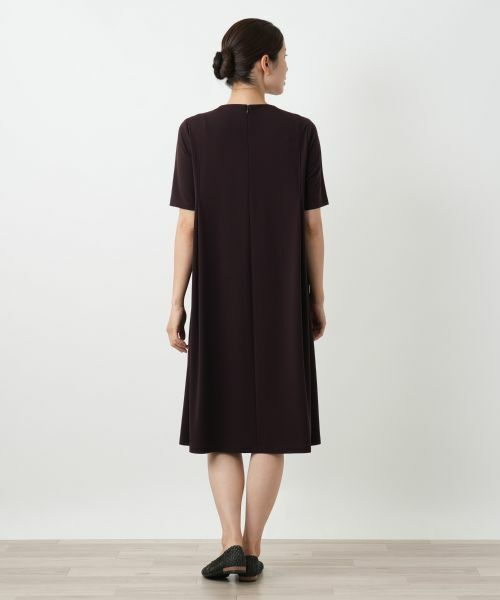 Leilian / レリアン ドレス | 洗えるVネックフレアワンピース【Leilian WHITE LABEL】 | 詳細3