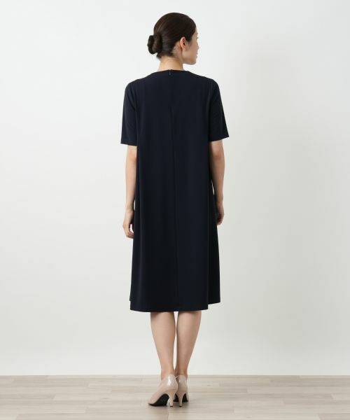 Leilian / レリアン ドレス | 洗えるVネックフレアワンピース【Leilian WHITE LABEL】 | 詳細6