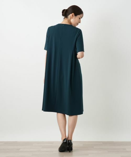 Leilian / レリアン ドレス | 洗えるVネックフレアワンピース【Leilian WHITE LABEL】 | 詳細9