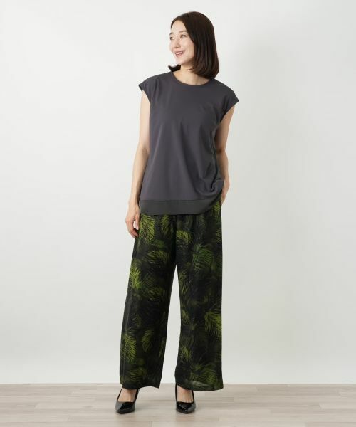 Leilian / レリアン カットソー | フレンチスリーブカットソー【Leilian WHITE LABEL】 | 詳細1