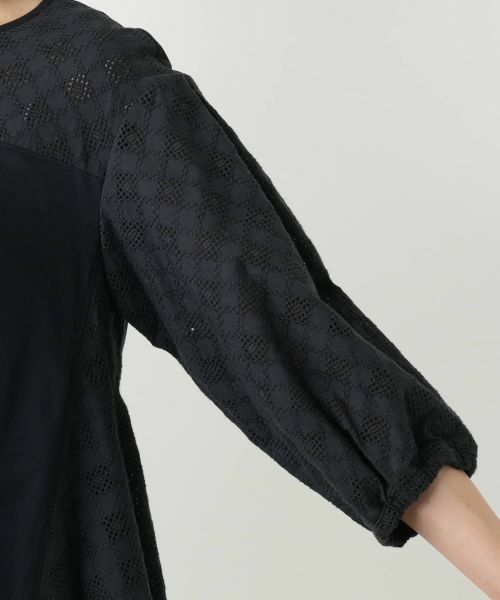 Leilian / レリアン カットソー | レース切替カットソー【Leilian WHITE LABEL】 | 詳細12