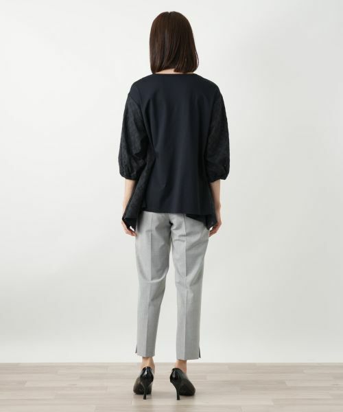 Leilian / レリアン カットソー | レース切替カットソー【Leilian WHITE LABEL】 | 詳細6