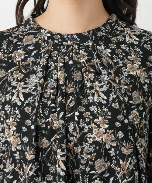 Leilian / レリアン カットソー | プリントバンドカラーブラウス【Leilian WHITE LABEL】 | 詳細13