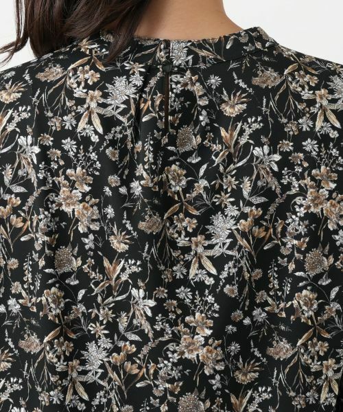 Leilian / レリアン カットソー | プリントバンドカラーブラウス【Leilian WHITE LABEL】 | 詳細14