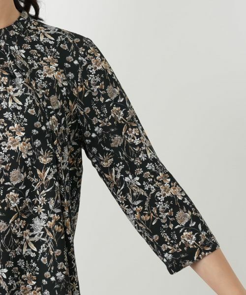 Leilian / レリアン カットソー | プリントバンドカラーブラウス【Leilian WHITE LABEL】 | 詳細15