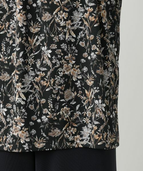 Leilian / レリアン カットソー | プリントバンドカラーブラウス【Leilian WHITE LABEL】 | 詳細16