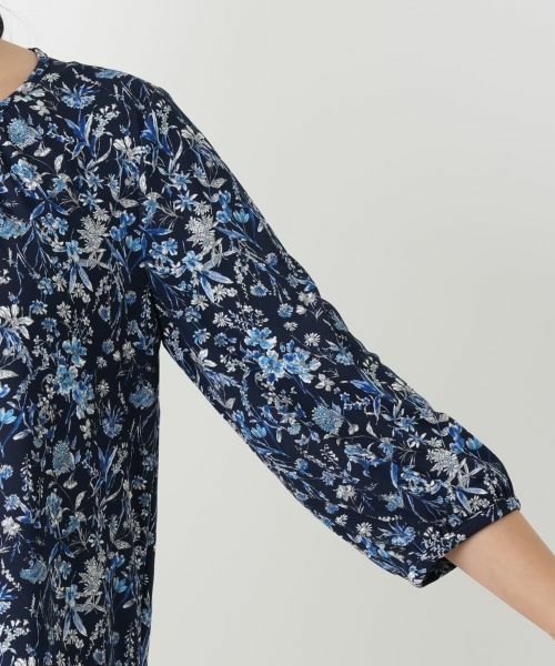 Leilian / レリアン カットソー | プリントフレアブラウス【Leilian WHITE LABEL】 | 詳細15