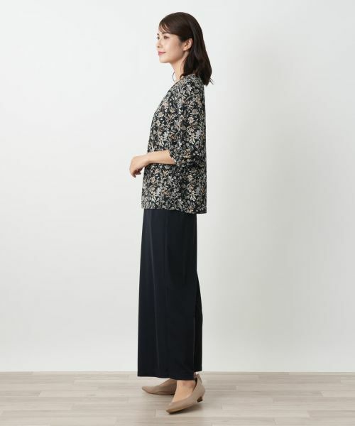 Leilian / レリアン カットソー | プリントフレアブラウス【Leilian WHITE LABEL】 | 詳細5