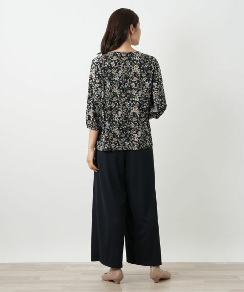 Leilian / レリアン カットソー | プリントフレアブラウス【Leilian WHITE LABEL】 | 詳細6