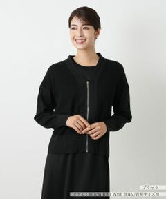 新品タグ付 Leilian レリアン 24SS トッパーカーディガン ブラック 店舗人気】ラメトッパーカーディガン【Leilian WHITE LABEL