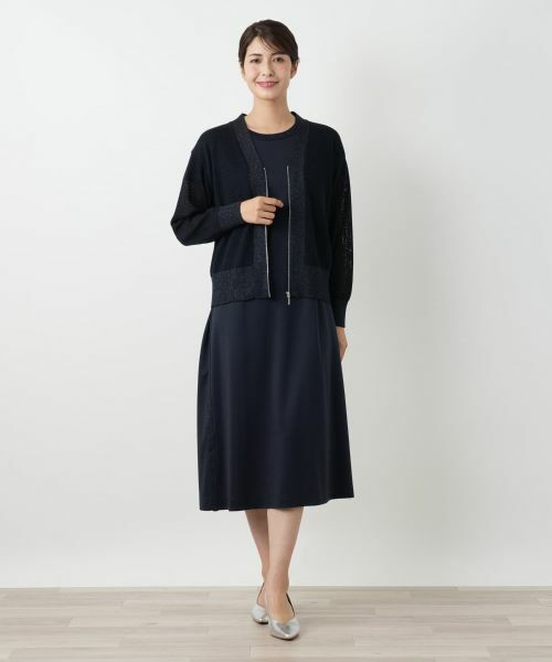 Leilian / レリアン カーディガン・ボレロ | ジップカーディガン【Leilian WHITE LABEL】 | 詳細4