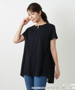 Leilian / レリアン シャツ・ブラウス | バック切替キーネックブラウス