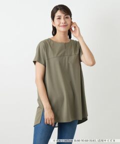 Leilian / レリアン シャツ・ブラウス | バック切替キーネックブラウス