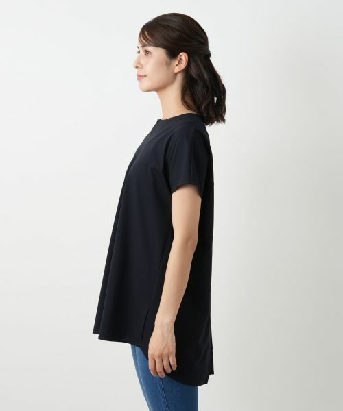 Leilian / レリアン シャツ・ブラウス | バック切替キーネックブラウス | 詳細11