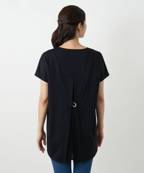 Leilian / レリアン シャツ・ブラウス | バック切替キーネックブラウス | 詳細12