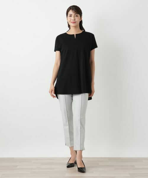 Leilian / レリアン シャツ・ブラウス | バック切替キーネックブラウス | 詳細4