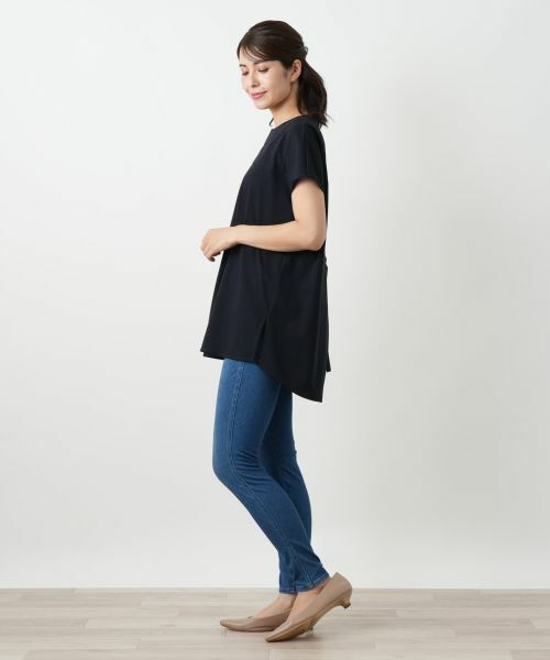 Leilian / レリアン シャツ・ブラウス | バック切替キーネックブラウス | 詳細8