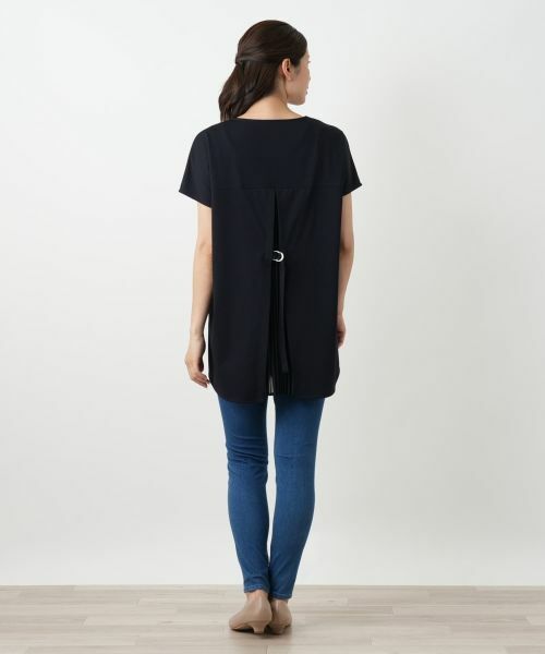 Leilian / レリアン シャツ・ブラウス | バック切替キーネックブラウス | 詳細9