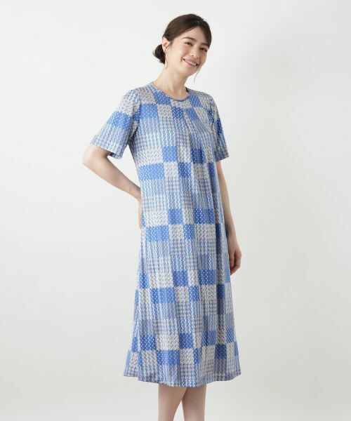 Leilian / レリアン ドレス | 幾何学柄フレアワンピース【ROCHAS Premiere】 | 詳細11