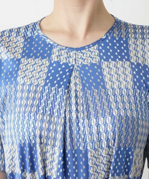 Leilian / レリアン ドレス | 幾何学柄フレアワンピース【ROCHAS Premiere】 | 詳細12