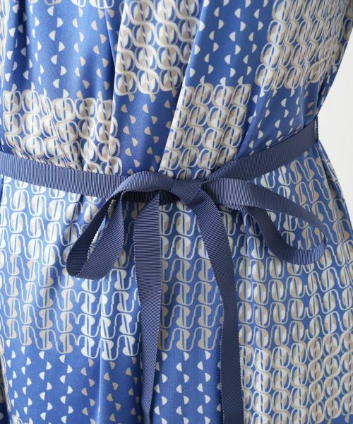 Leilian / レリアン ドレス | 幾何学柄フレアワンピース【ROCHAS Premiere】 | 詳細16