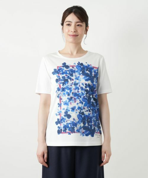 Leilian / レリアン Tシャツ | プリントカットソー【ROCHAS Premiere】 | 詳細4