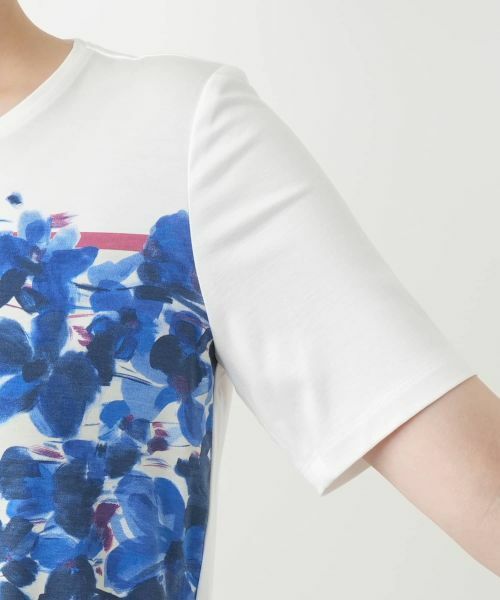 Leilian / レリアン Tシャツ | プリントカットソー【ROCHAS Premiere】 | 詳細9