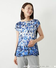 Leilian / レリアン シャツ・ブラウス | プリント切替ブラウス【ROCHAS Premiere】