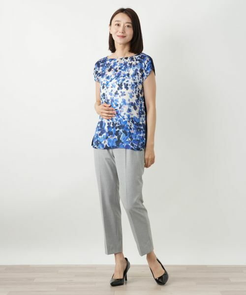 Leilian / レリアン シャツ・ブラウス | プリント切替ブラウス【ROCHAS Premiere】 | 詳細1