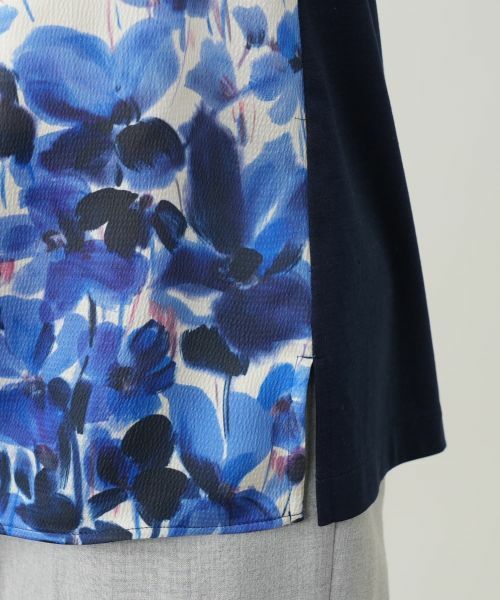 Leilian / レリアン シャツ・ブラウス | プリント切替ブラウス【ROCHAS Premiere】 | 詳細10