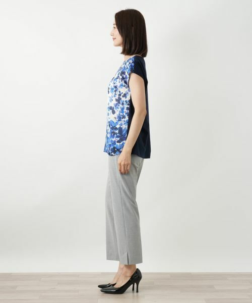 Leilian / レリアン シャツ・ブラウス | プリント切替ブラウス【ROCHAS Premiere】 | 詳細2