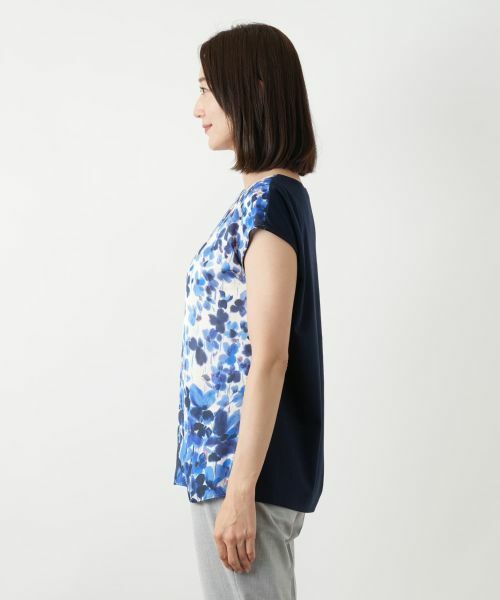 Leilian / レリアン シャツ・ブラウス | プリント切替ブラウス【ROCHAS Premiere】 | 詳細5